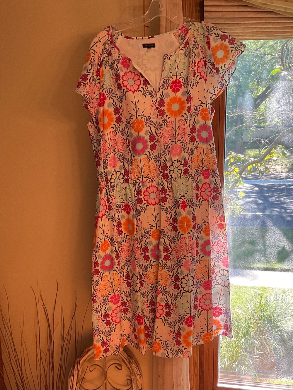 Talbots Floral Summer Dress L 14